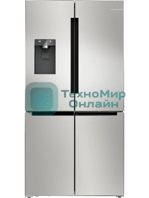 Холодильник Bosch KFI96APEA нержавеющая сталь трехкамерный 375/199л морозилка снизу, No Frost, Side by Side