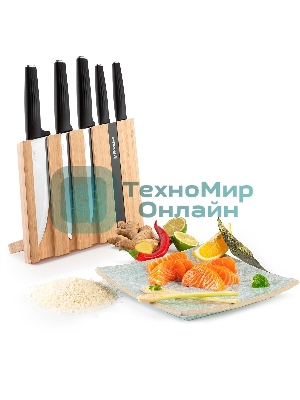 Набор ножей кухонных Rondell RD-1469 компл.: 6 предм. с подставкой разноцветный подар. коробка