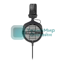 Проводные наушники Beyerdynamic DT 990 PRO 80 OHMS черный/серый, полноразмерные, открытая конструкция, велюровые амбушюры