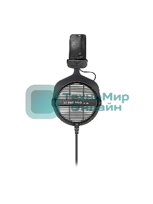 Проводные наушники Beyerdynamic DT 990 PRO 80 OHMS черный/серый, полноразмерные, открытая конструкция, велюровые амбушюры