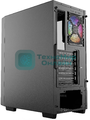 Компьютерный корпус Powercase Mistral AY4B ARGb, Tempered Glass, 4x 120мм ARGb Fans, черный, ATX (CMAYB-A4)