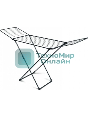 Сушилка для белья НИКА СБ2/Ч черная напольная складная 20 м (197х53х111)