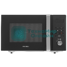 Микроволновая печь Hyundai HYM-M2062 черный, 23 л, 800 Вт, переключатели - кнопки, поворотный механизм