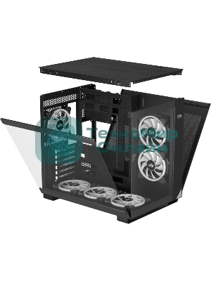 Компьютерный корпус без блока питания Case PCCooler C3T500 ARGB BK, Midi-Tower, TG, 6x120мм ARGB, 1xUSB-C 3.1 + 2xUSB-A 3.0, ATX, mATX, mITX черный