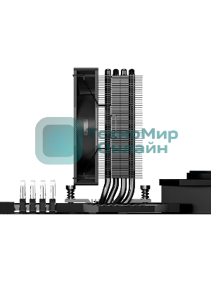 Устройство охлаждения (кулер) PcCooler RT400 BK Soc-AM5/AM4/1200/1700/1851 черный 4-pin 32dB Al+Cu 230W Ret (RT400-BKNWXX-GL)