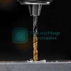 Сверло спиральное по металлу Denzel 3,5 x 70мм, Р6М5, Golden Tip, многогранная заточка, 2 шт.