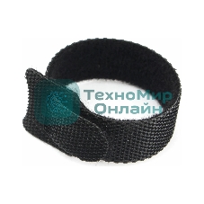 Хомуты-липучки на основе ленты Cablexpert Velcro VT-110x11BK 110 x 11 мм, черные (12 шт.)