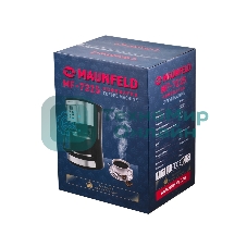 Кофеварка капельная Maunfeld MF-722S серебристый/черный, исп. кофе - молотый, 1.5 л, 900 Вт.
