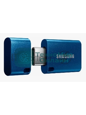 Флешка USB Samsung MUF dark blue (MUF-128DA/AM), 128Gb, USB 3.2 Gen 1 Type C, R/W 400/100, темно-синий