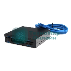 Кард-ридер Gembird FDI2-ALLIN1-03-B/черный/TF/SD/MS/CF/XD SDHC/USB 3.0/пластик