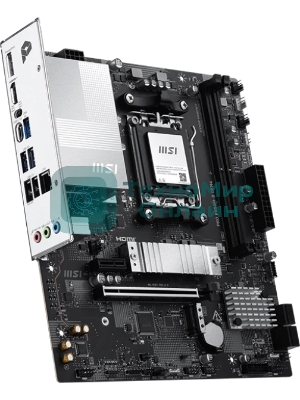Материнская плата MSI PRO B850M-B GEN4, AM5, AMD B850, 2xDDR5 (до 128 ГБ), 4xSATA, 2xM.2 (1xPCIe 5.0, 1xPCIe 4.0), 1xPCIe 4.0 x16, 1xPCIe x1, 1xHDMI, 1xDP, 1x2.5Gb LAN, 1xUSB-C 5Gbps, 3xUSB-A 5Gbps, 2xUSB-A 2.0, 3x3.5 мм, 7.1, чёрный/серебристый, mATX