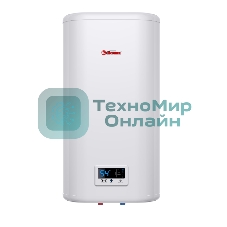 Водонагреватель Thermex Flat Plus IF 50V (PRO) накопительный электрический 50 л потребляемая мощность 2 кВт (220 В) электронное управление магниевый анод (2 шт.) вертикальный монтаж на стену с нижней подводкой (½') максимальная температура нагрева воды до 75 °С Размеры (ШxВxГ) 452x865x239 мм системы защиты: УЗО, от перегрева, замерзания, предохранительный клапан функции: дисплей, индикатор включения, индикатор нагрева, термометр, самодиагностика, ограничение температуры нагрева, ускоренный нагрев
