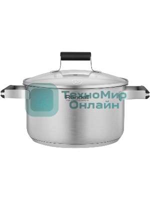 Кастрюля Rondell Bayoneta RDS-1807 3.1 л. d=20 см (с крышкой) стальной