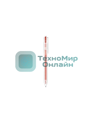 Ручка гелевая Deli Delight EG118-RD прозрачный, красные чернила, линия 0.5мм