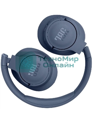 Беспроводные/проводные наушники JBL Tune 770NC синий, полноразмерные, Bluetooth + проводной, активное шумоподавление, до 70 ч