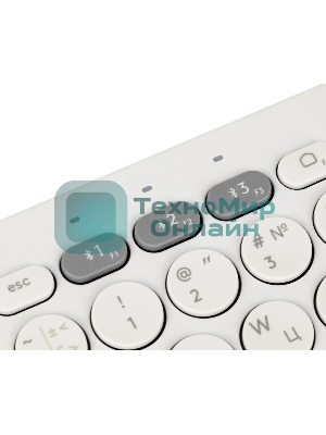 Клавиатура беспроводная Logitech K380, Bluetooth, белый