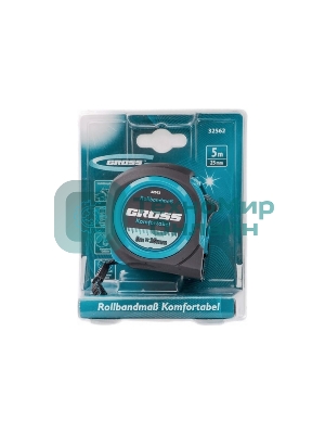 Рулетка Gross Komfortabel, 5 м х 25 мм, обрезиненный корпус