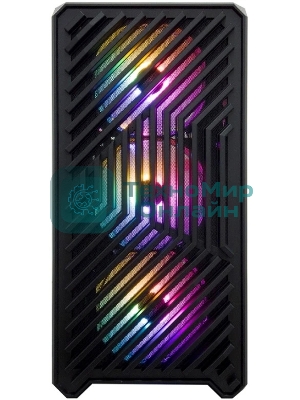 Компьютерный корпус 1STPLAYER TRILOBITE T5 черный mATX, TG 4x120мм LED fans inc. T5-BK-4F1