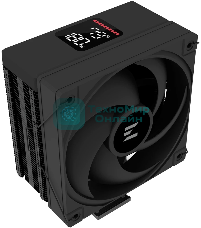 Кулер для процессора ZALMAN CNPS9X ECO DS, 120мм FAN, 4 HEAT PIPES, 4-PIN PWM, 600-2100 RPM, 31.4 DBA MAX, HYDRO BEARING, ARGb TOP COVER, LIVE CPU TEMPERATURE DISPLAY, FULL SOCKET SUPPORT