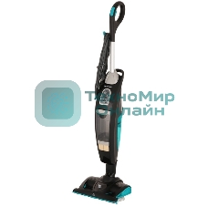 Пылесос вертикальный паровой Kitfort КТ-535-1 черный, питание от сети, 1600 Вт, уборка влажная/паром/сухая, пылесборник 1 л