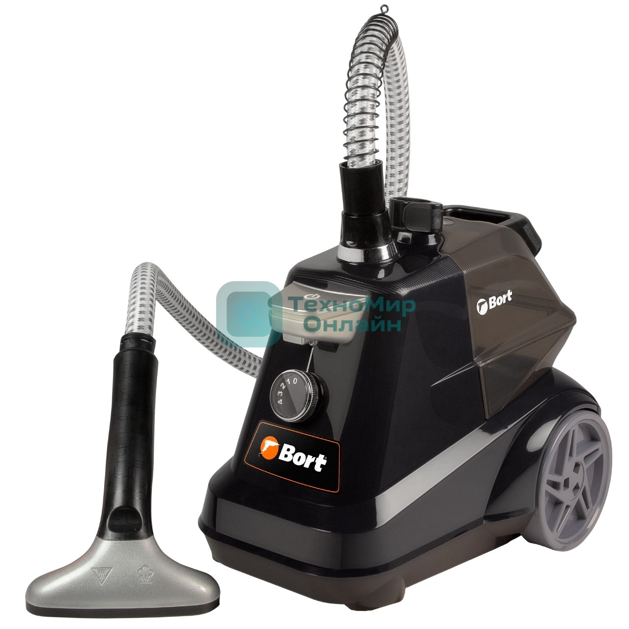 Отпариватель Bort Comfort + Black Edition черный, 2350 Вт, 70 г/мин, 3000 мл