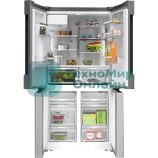 Холодильник Bosch KFI96APEA нержавеющая сталь трехкамерный 375/199л морозилка снизу, No Frost, Side by Side