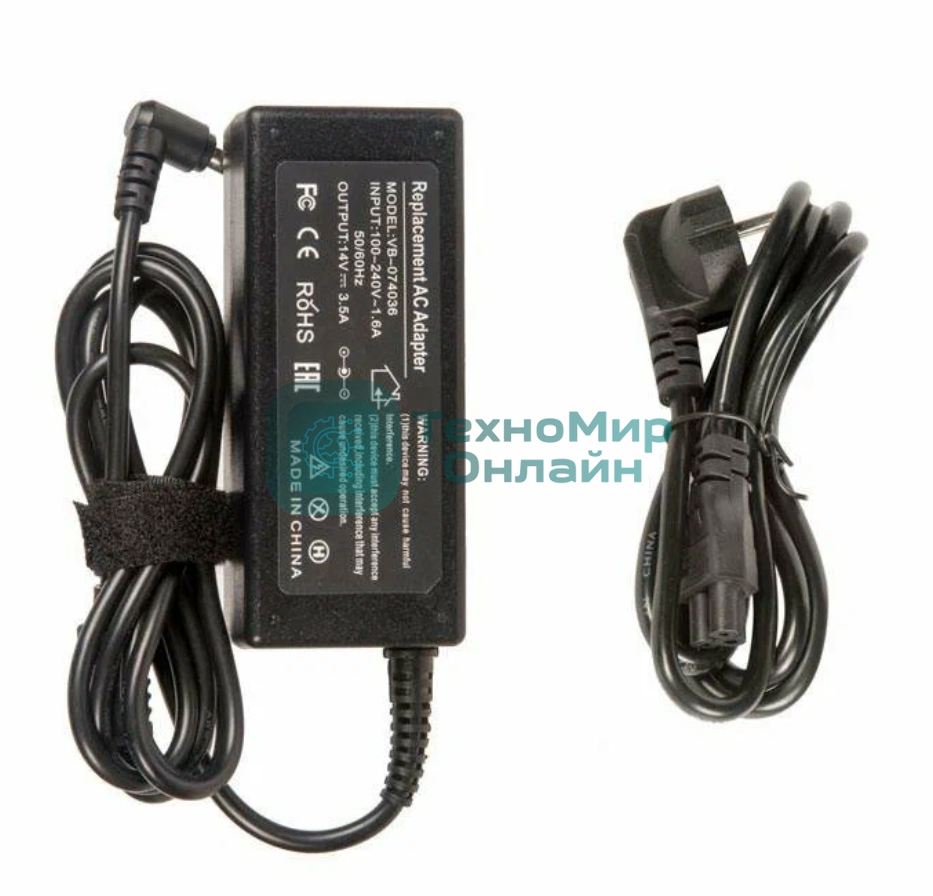 Блок питания для монитора и телевизора LCD 14V 3.215A, 45W (6.5x4.4мм) OEM