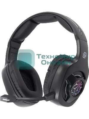 Гарнитура беспроводная/проводная с микрофоном Оклик HS-L575G черный накладные BT оголовье (1895253)