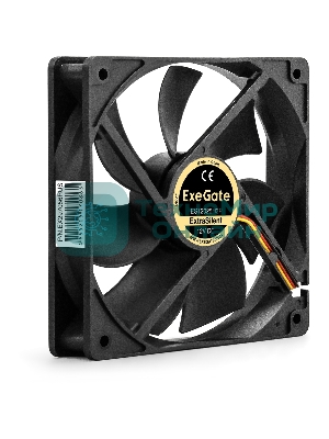 Вентилятор для корпуса ExeGate ExtraSilent ES12025H3P черный, 120 мм, 1450 об/мин, 24 дБ, 3 pin