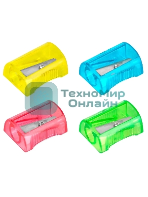 Точилка для карандашей ручная Deli EH032 Comico, 1 отверстие, пластик, ассорти, туба