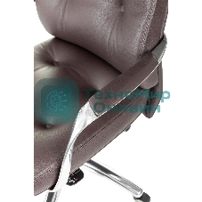 Кресло Бюрократ DAO/BROWN коричневый, кожа