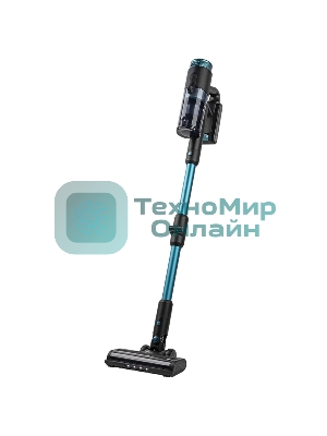 Пылесос вертикальный Leonord LE-1405 BLDC черный/голубой, питание от аккумулятора, 450 Вт, уборка сухая, пылесборник 0.5 л