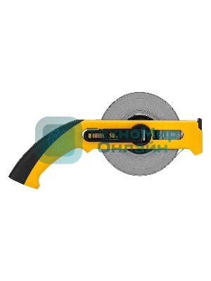 Рулетка геодезическая Denzel 50 м х 13 мм, открытый корпус, металлическая лента