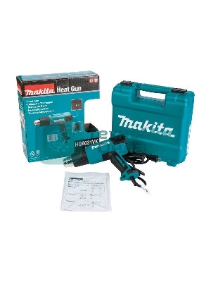 Фен Makita HG 6031 VK 1800Вт 250-500л/мин с регулировкой, с насадками, кейс