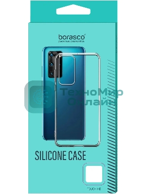 Чехол (клип-кейс) BORASCO для Apple iPhone 13 Pro Max, прозрачный