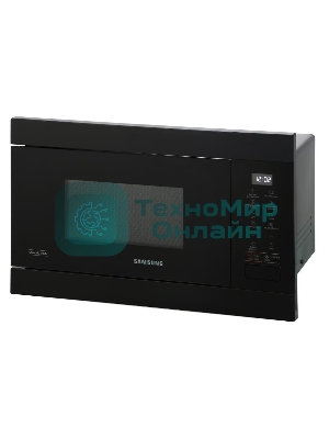 Микроволновая печь встраиваемая Samsung MG22M8054AK/BW черный, 22 л, 850 Вт, переключатели - сенсор