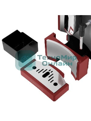 Кофемашина автоматическая Maunfeld MF-A7021RD красный, исп. кофе - зерна, 1.1 л, 1470 Вт, 19 бар