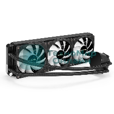 Система жидкостного охлаждения ExeGate BlackWater-360.PWM.RGb черный, 120 мм, алюминий/медь, 2000 об/мин, 37 дБ, 4 pin, 280 Вт