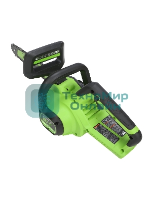 Цепная пила аккумуляторная GreenWorks GD24CS30K4, 24V, 30 см, бесщеточная, c АКБ 4 А·ч и ЗУ (2007007UB)