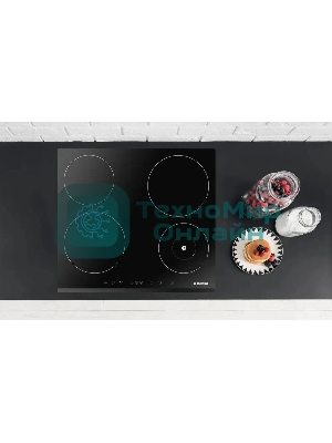Индукционная варочная панель Hansa BHI68508, конфорок: 4 шт., стеклокерамика, независимая, черный