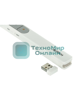 Презентер беспроводной A4Tech LP15 белый, радиоканал, USB, кнопки - 3