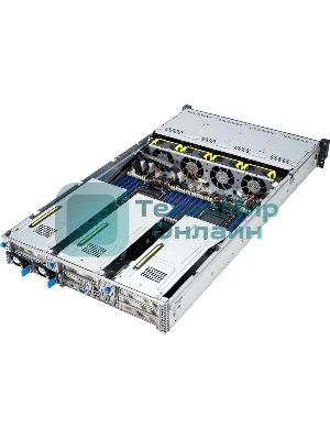Серверная платформа ASUS RS720-E11-RS12U, 2U, 2 x LGA4677, 32 DIMM DDR5, 12=8 x NVMe/SAS*/SATA + 4 NVMe/SATA hs, 2 x M.2 slot, 2 x 10Gbe (X710) RJ45 port,Up to 8 slots PCIe 5.0, 1 x OCP 3.0, 1+1 1600W