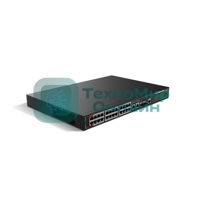 Коммутатор Dahua DH-SF4026P-C, 24×100 Мбит/с + 2×1 Гбит/с Combo, управляемый