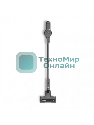 Пылесос вертикальный BQ VCA0202H серый, питание от аккумулятора, 50 Вт, уборка сухая, пылесборник 0.6 л, работа от АКБ max 30 мин.