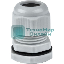 Сальник PG16 IP54 d отв. 21мм/d провод. 10-14мм PROxima EKF plc-pg-16-r