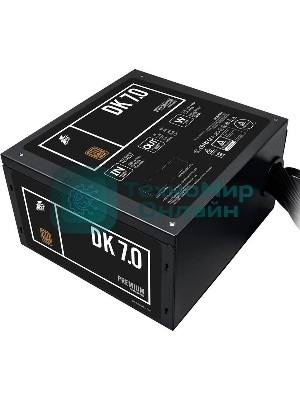 Блок питания 1STPLAYER DK PREMIUM PS-700AX, 700Вт, 80 PLUS Bronze, 120мм, черный