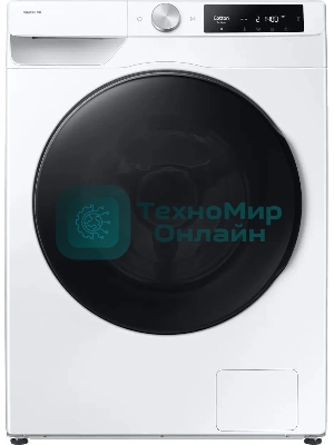 Стирально-сушильная машина Samsung WD11DG6B85BELP белый, загрузка фронтальная 11 кг, 1400 об/мин, класс: A