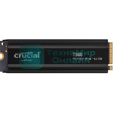 Накопитель SSD Crucial T500 1Tb PCIe Gen4 NVMe M.2 SSD with heatsink CT1000T500SSD5