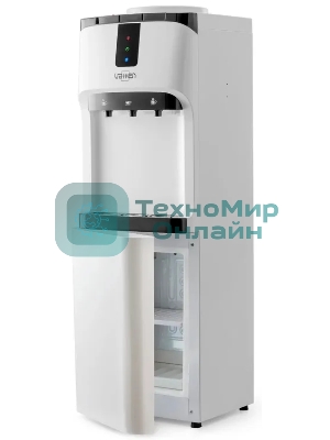 Кулер для воды Vatten V02WE, верхняя загрузка, нагрев 90 °С, охлаждение 15 °С, белый/черный