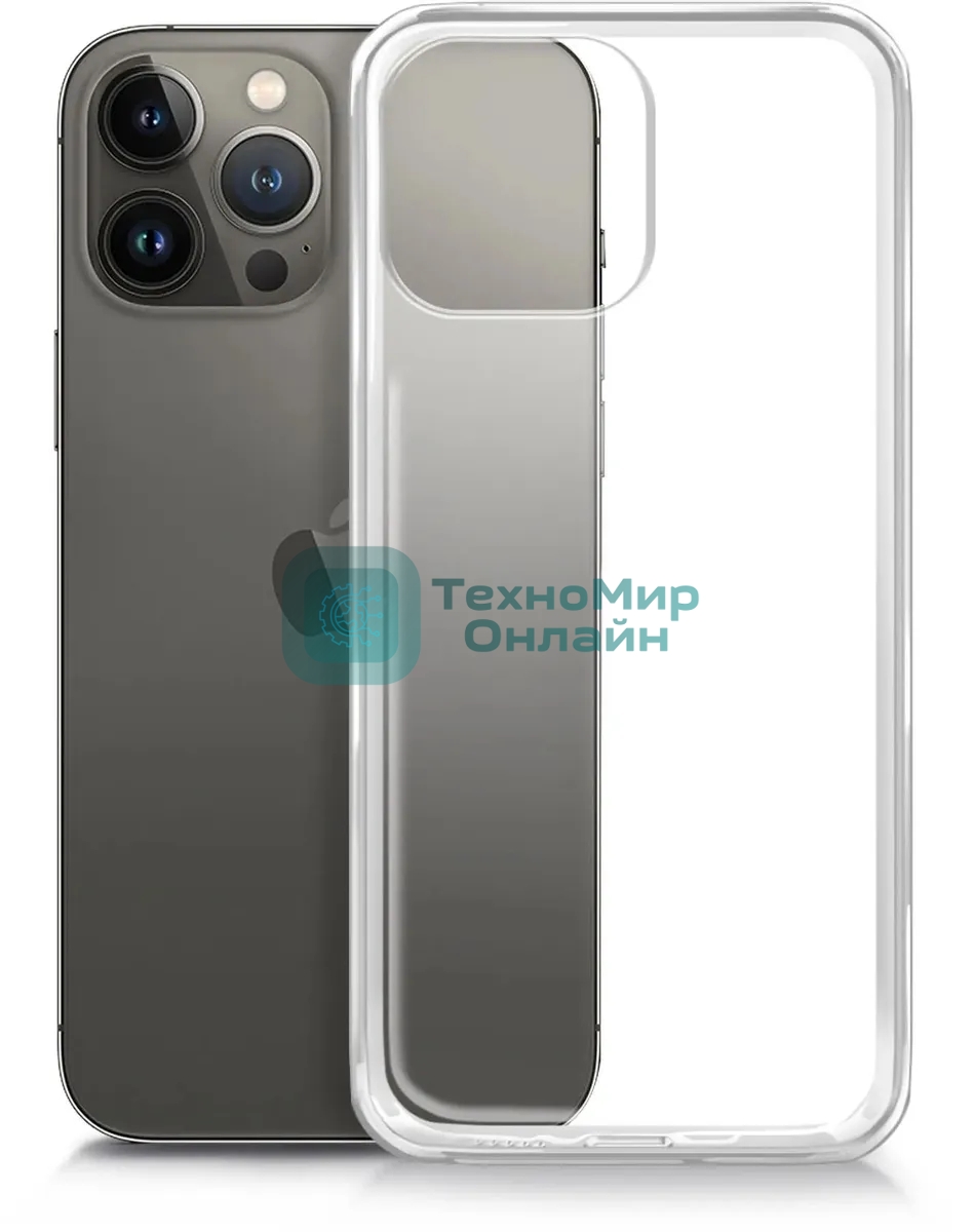 Чехол (клип-кейс) BORASCO для Apple iPhone 13 Pro Max, прозрачный